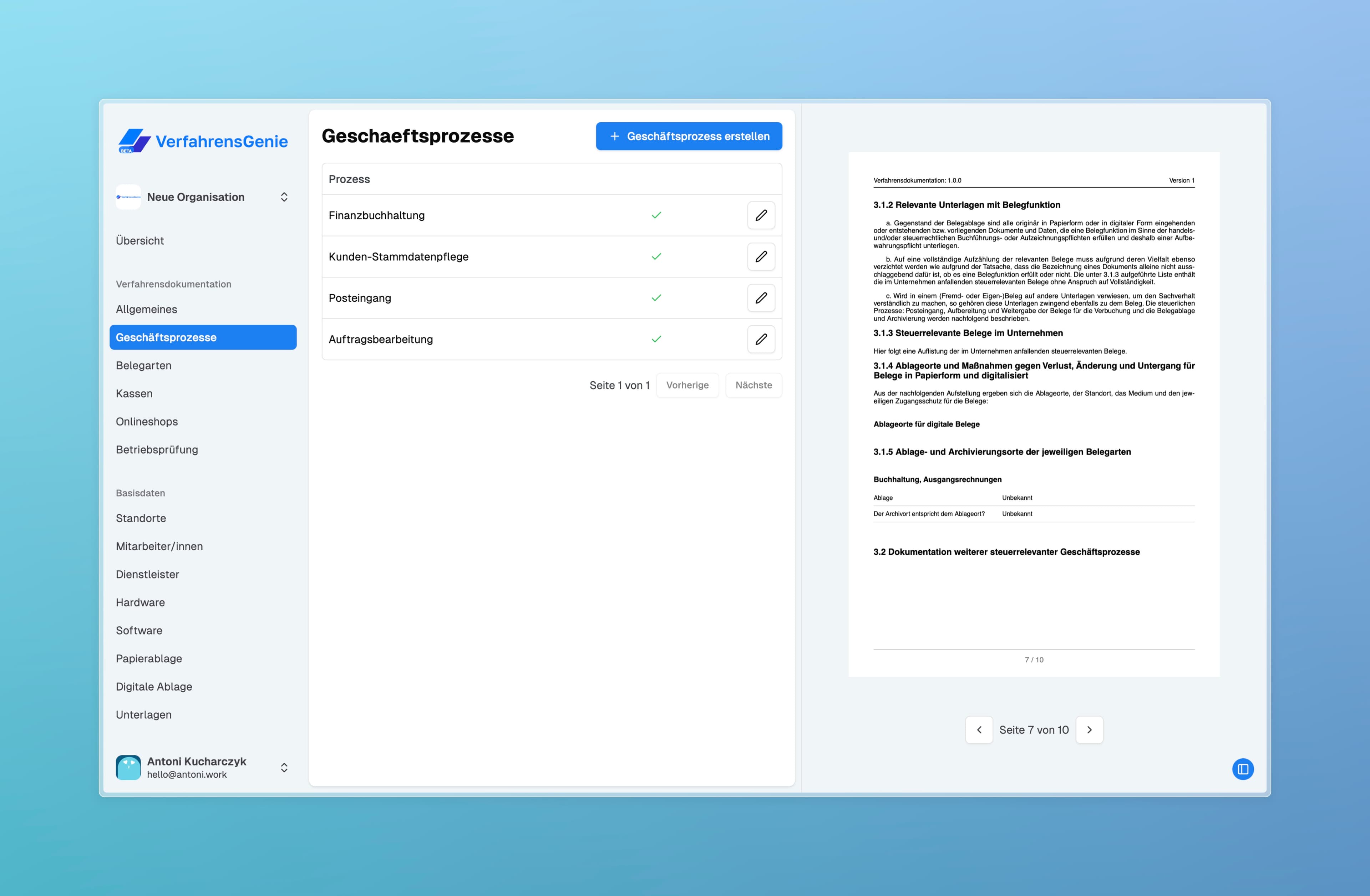 IT-Dokumentation Feature